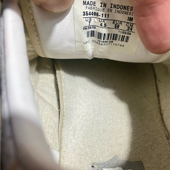 Nike Sweet Classic Shoes White Leather Athletic Sneakers Women’s Size 7/38EUR - Picture 6 of 9